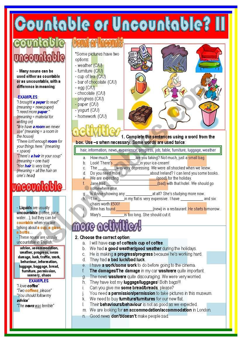 Countable or Uncountable? II (2/2)