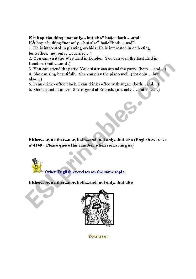 grammar worksheet