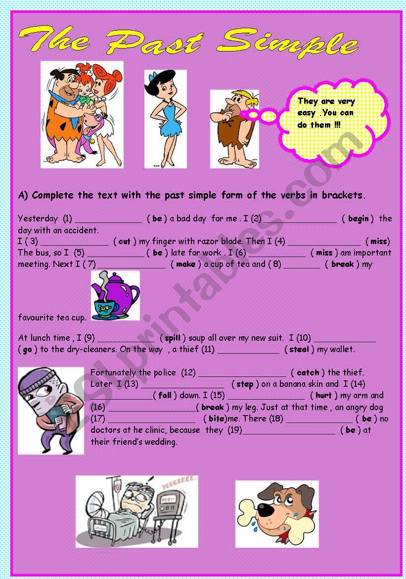 THE PAST SIMPLE worksheet