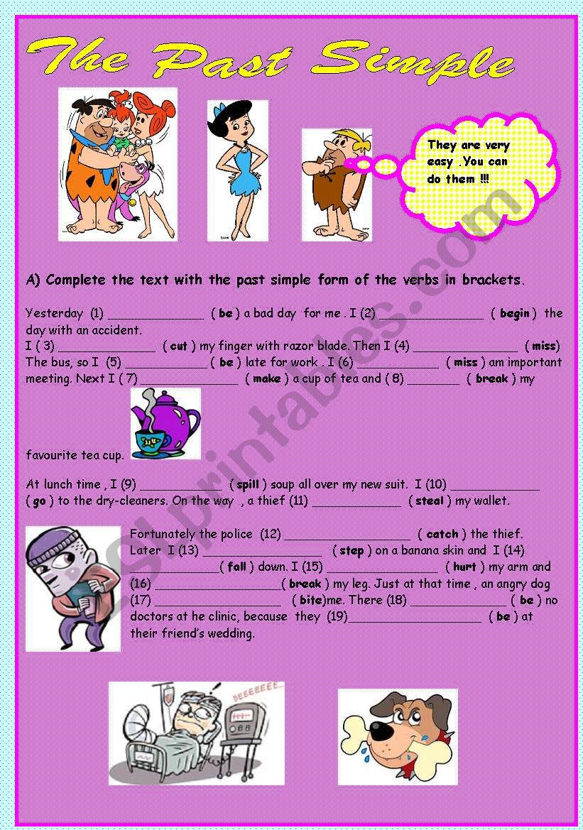 THE PAST SIMPLE worksheet