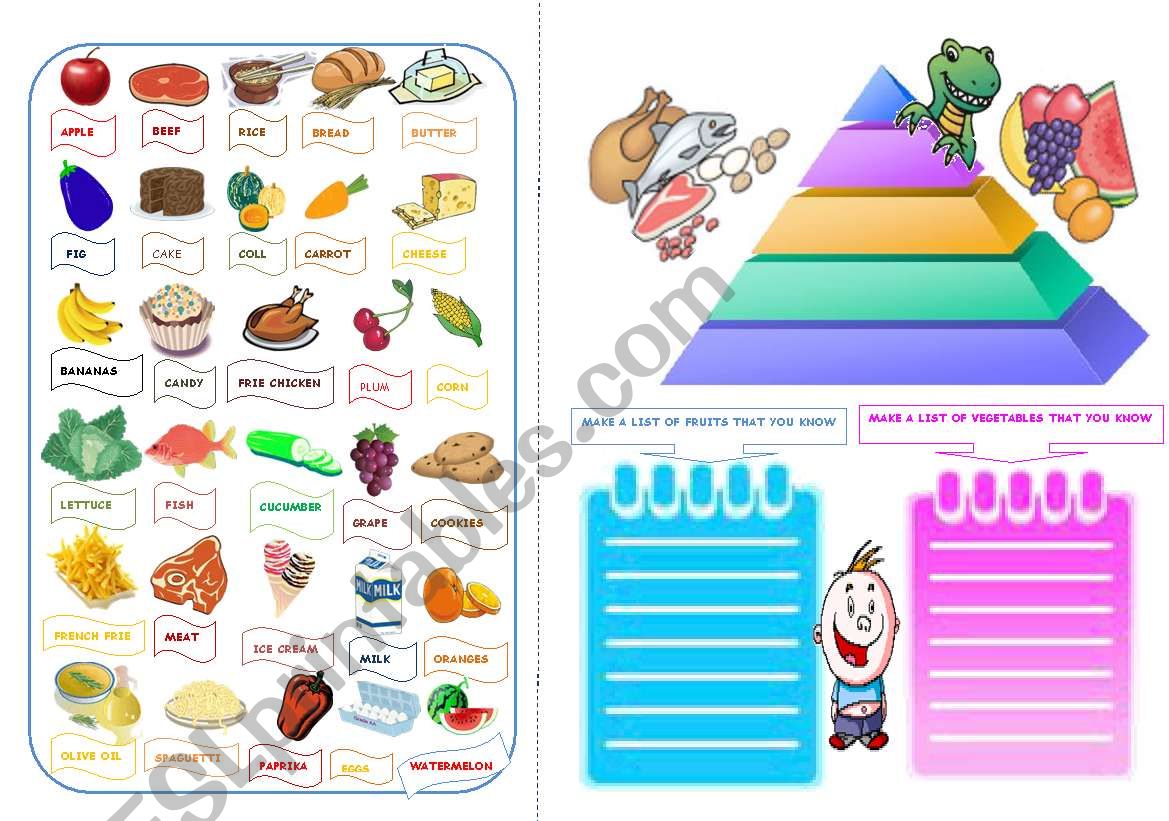 THE PYRAMID OF FOOD  PART 3  THE PICTIONARY