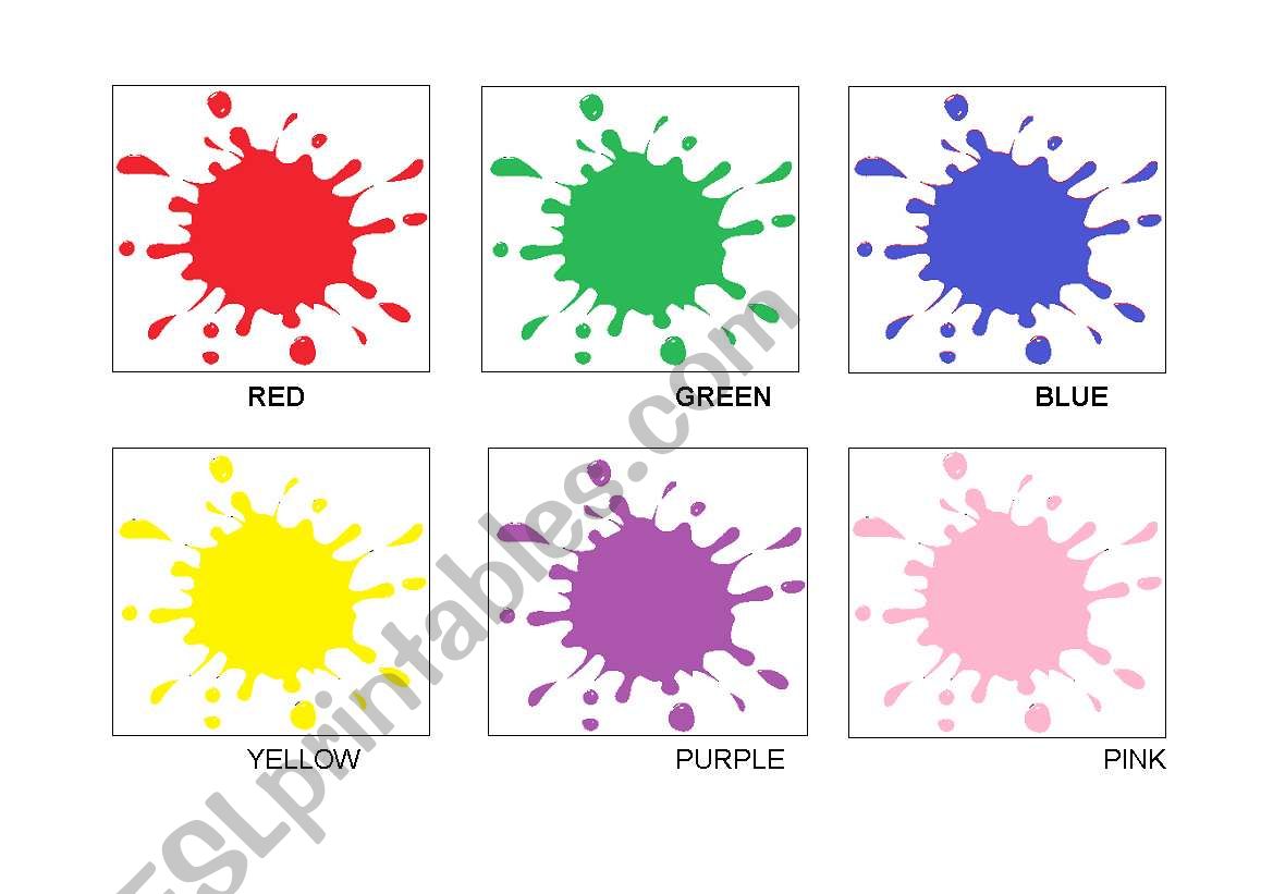 Colors Flashcards worksheet