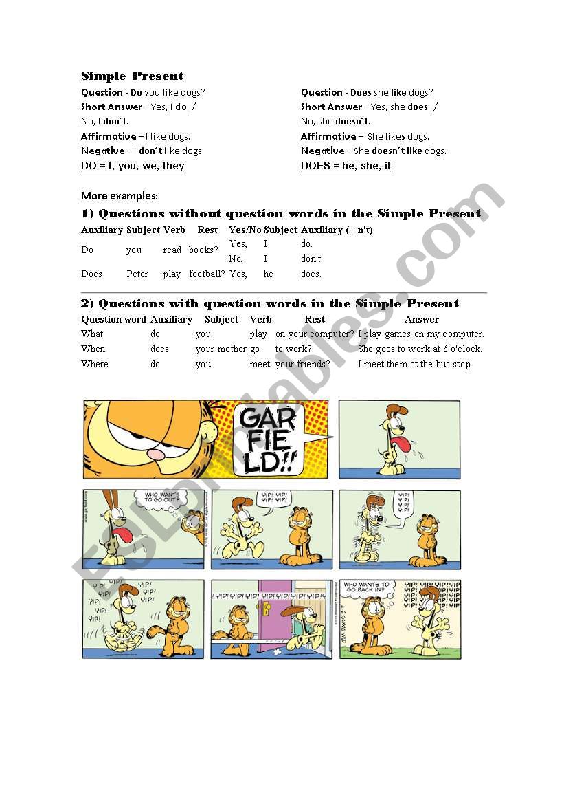 Simple Present  worksheet