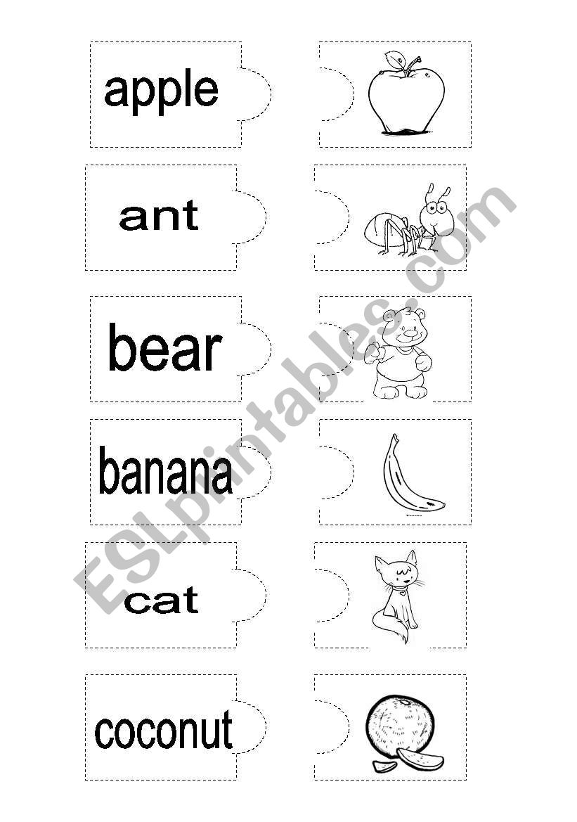 puzzle alphabet worksheet