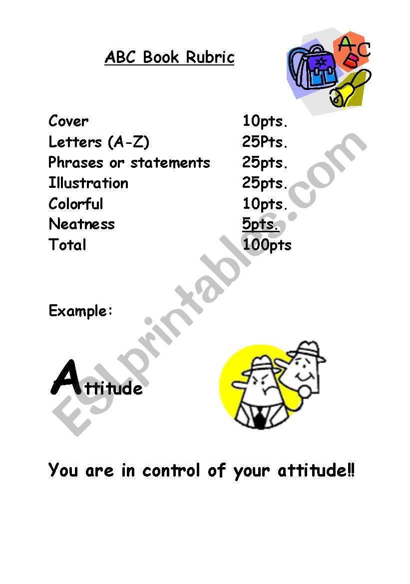 ABC Book worksheet