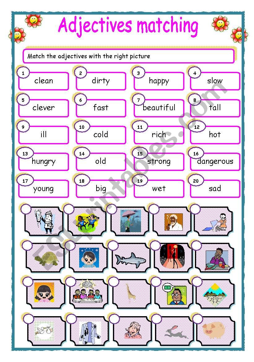 adjectives-matching-esl-worksheet-by-matejka5