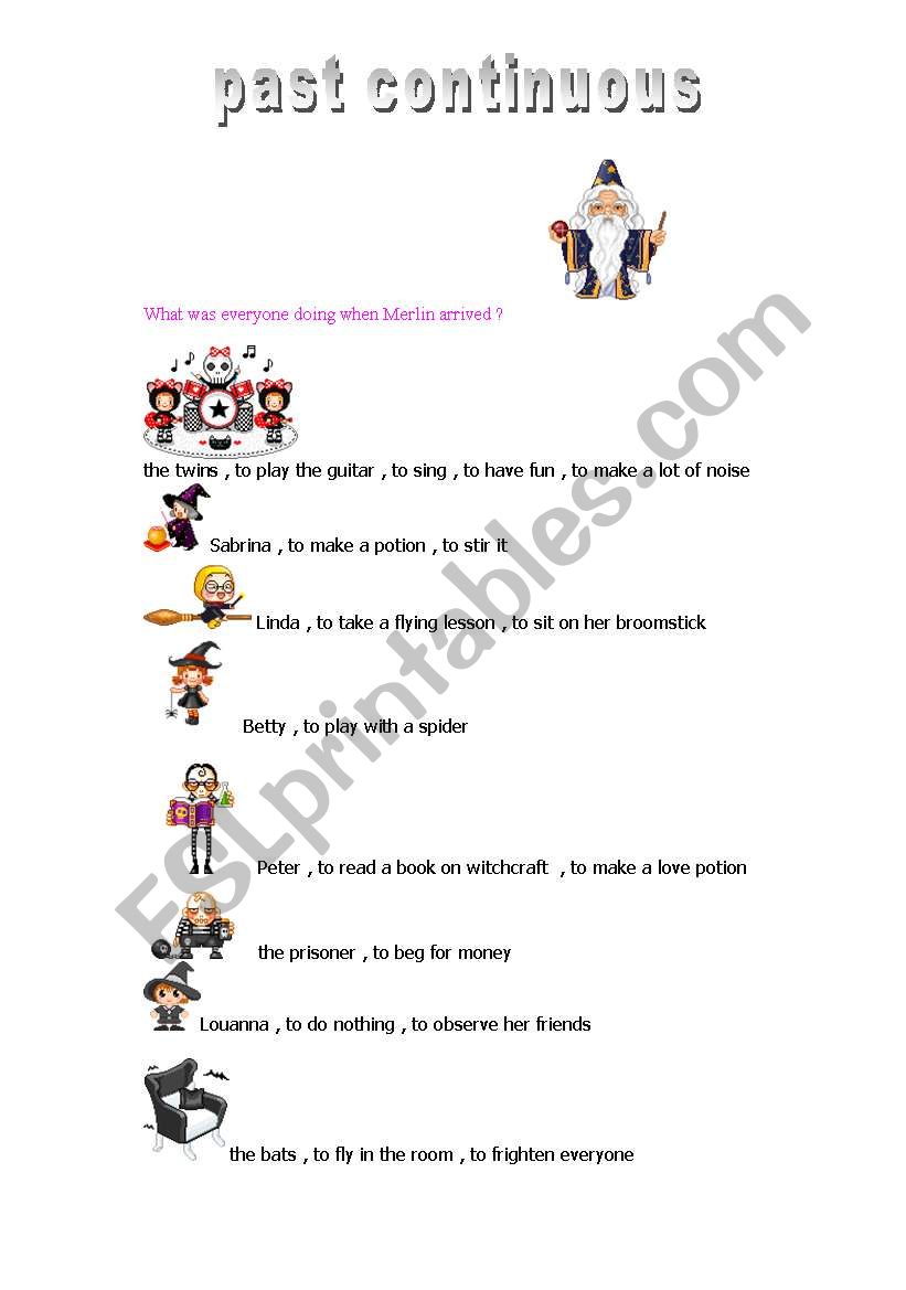 Past Continuous worksheet