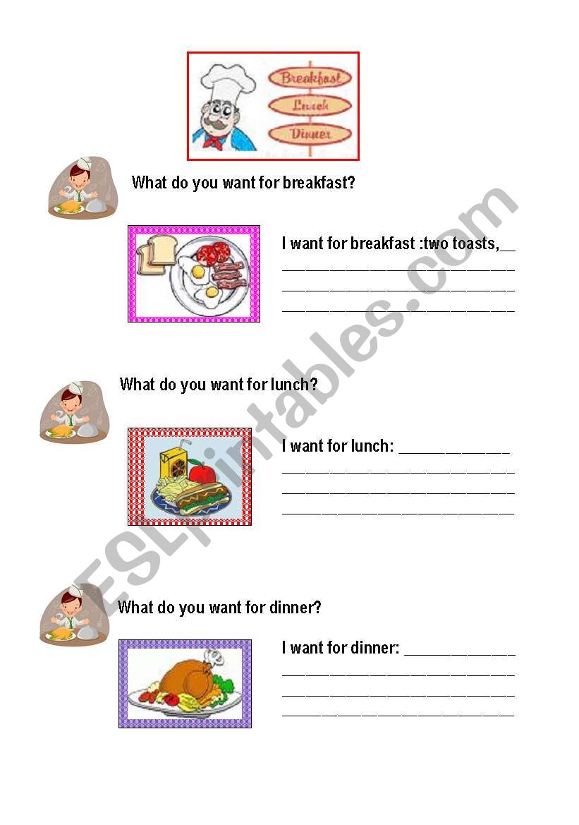 second sheets about the food