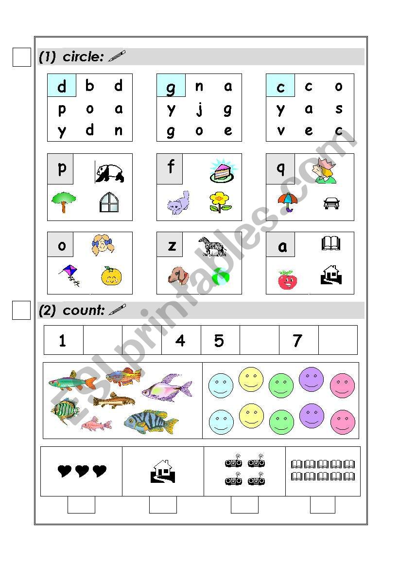 circle &  count worksheet