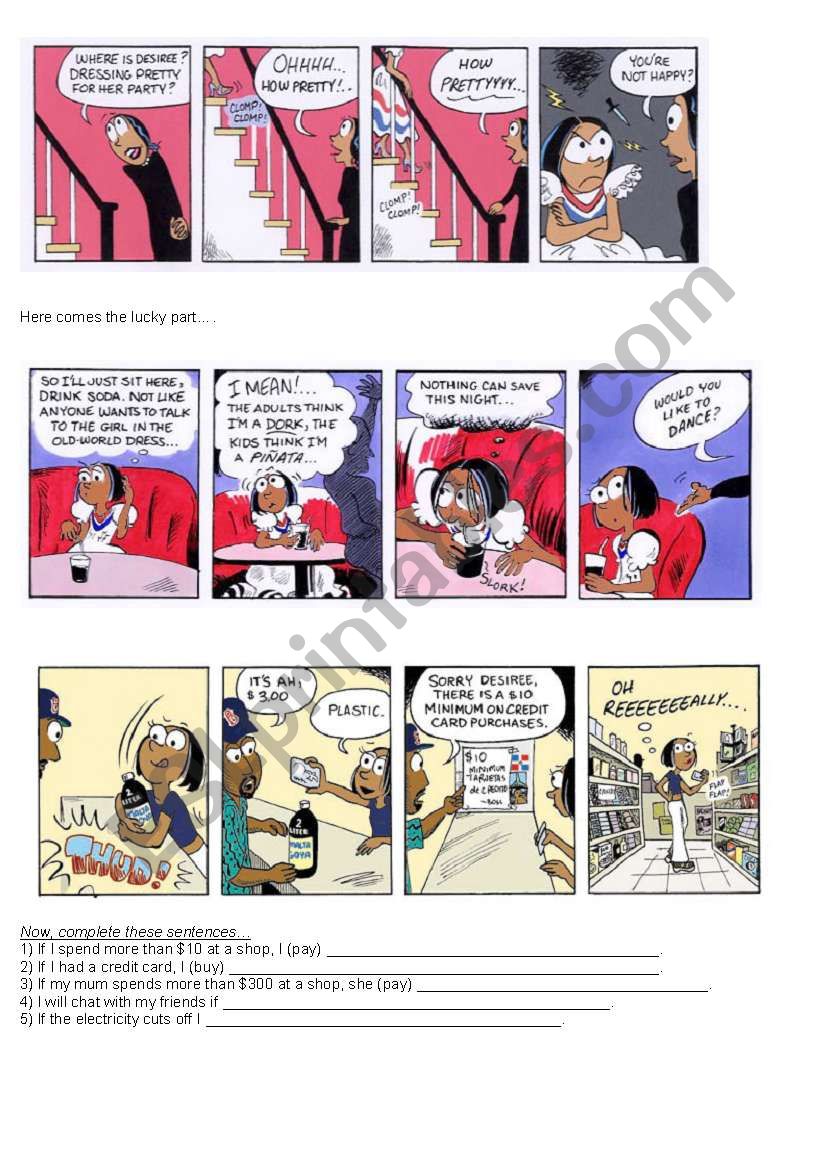 Integration Unit TEST for intermediate teens (based on comic strips)