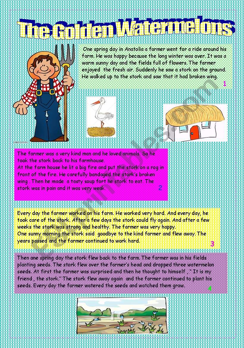 INTERESTING STORY - PART 1 worksheet