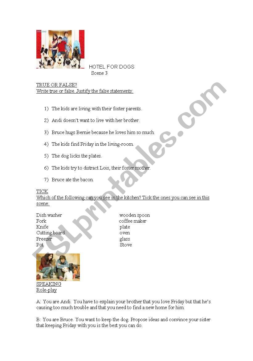 Film: Hotel for Dogs (scene 3)
