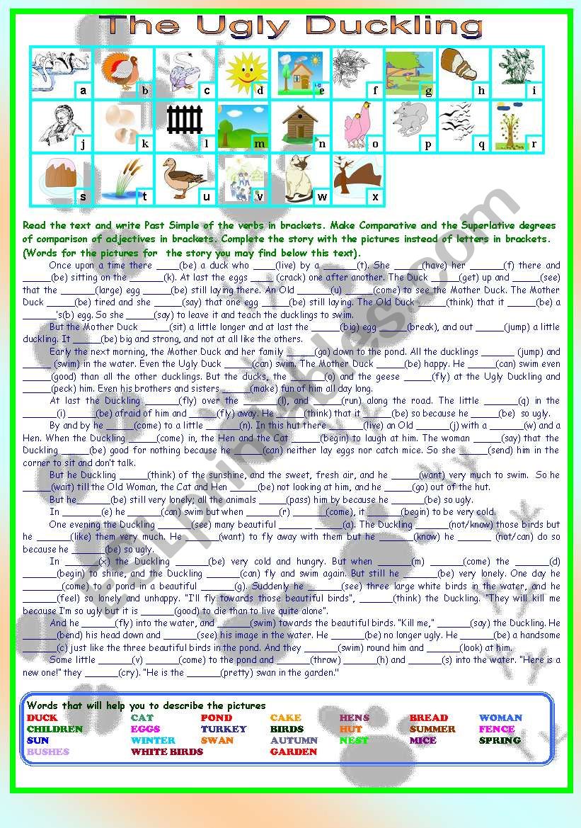 The Ugly Duckling (Past Simple & Adjectives )