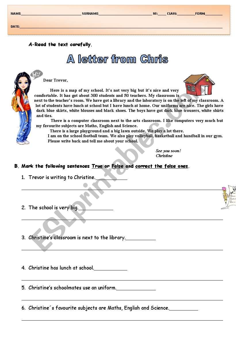 READING EXERCISES worksheet