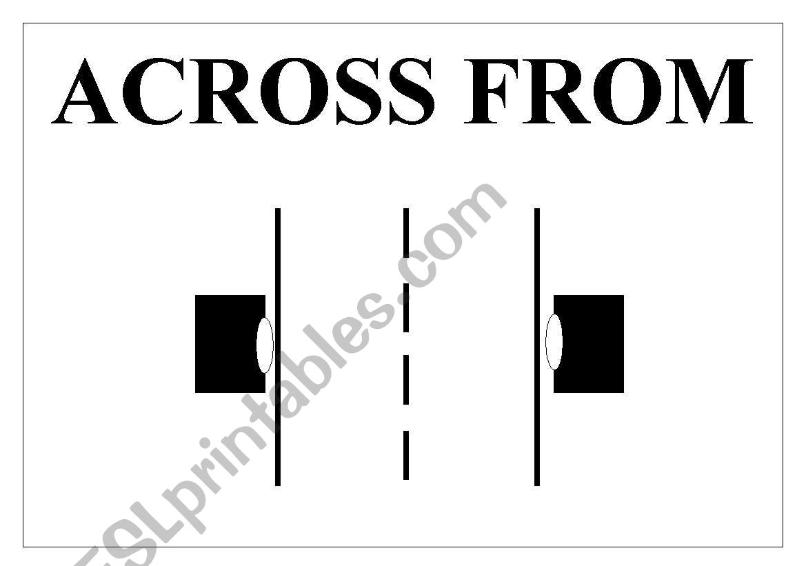 Places Prepositions worksheet