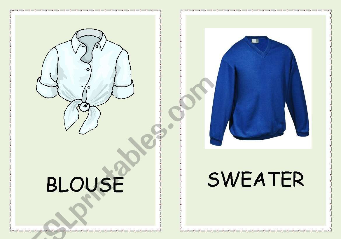 CLOTHES worksheet