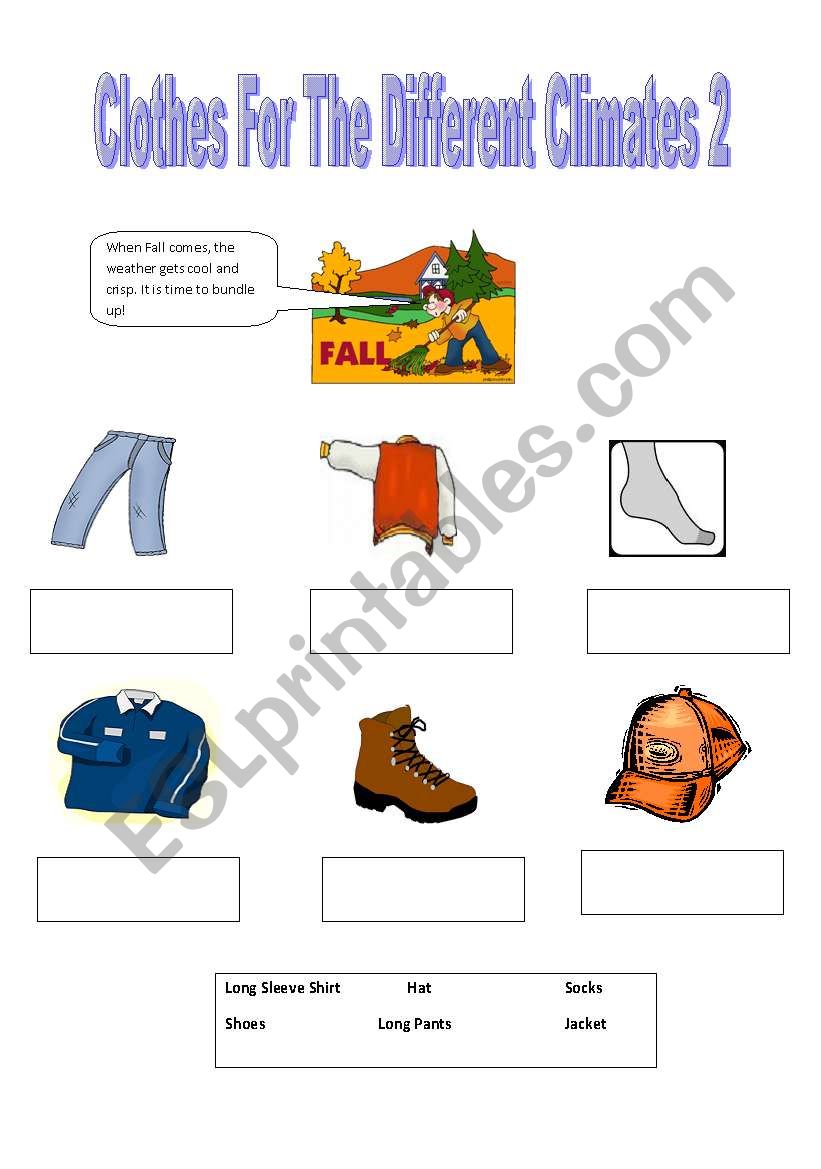 Clothes For The Different Climates Part 2