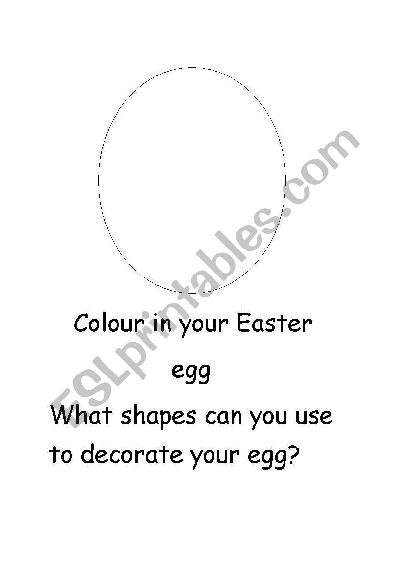 make your own easter egg worksheet