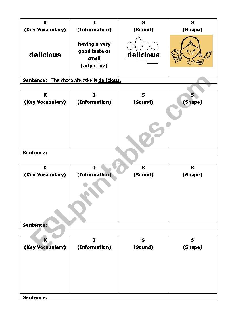 KISS Form worksheet