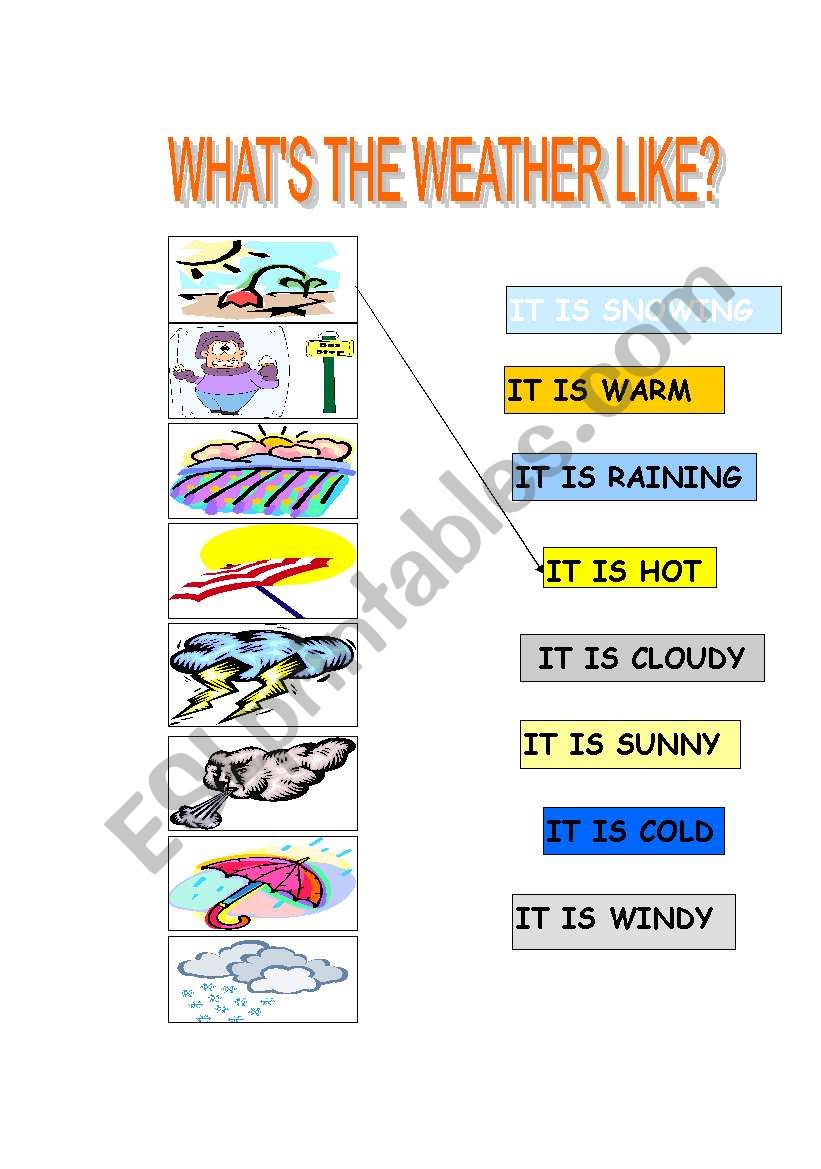 WEATHER MATCH worksheet