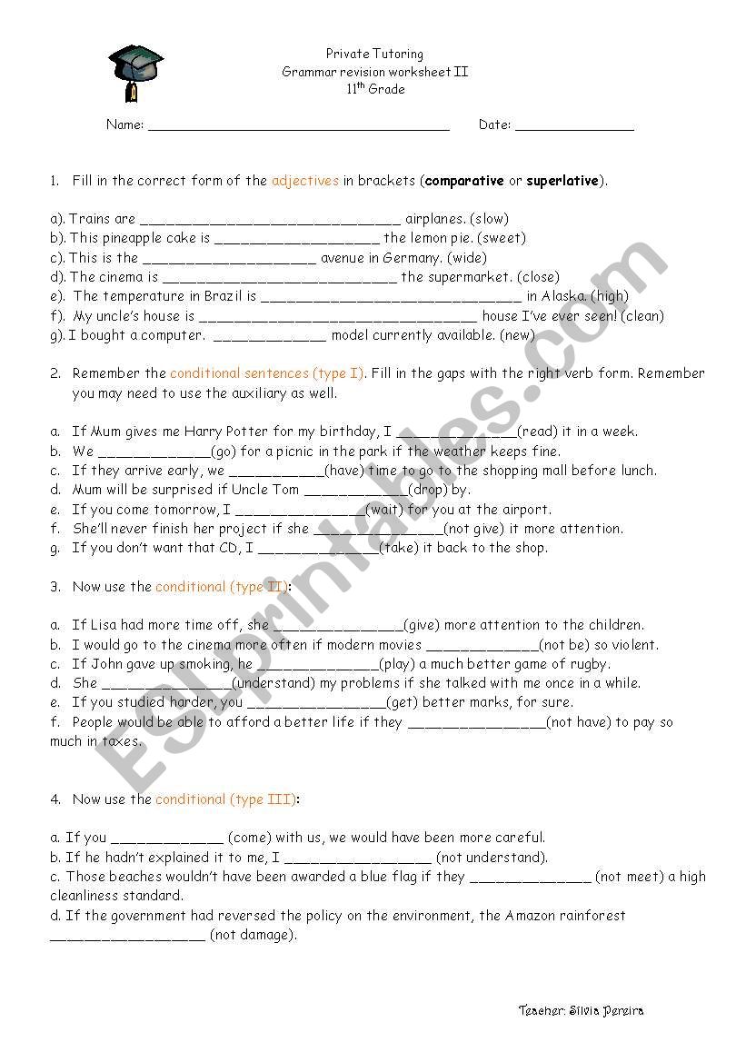Revision Worksheet 2 worksheet