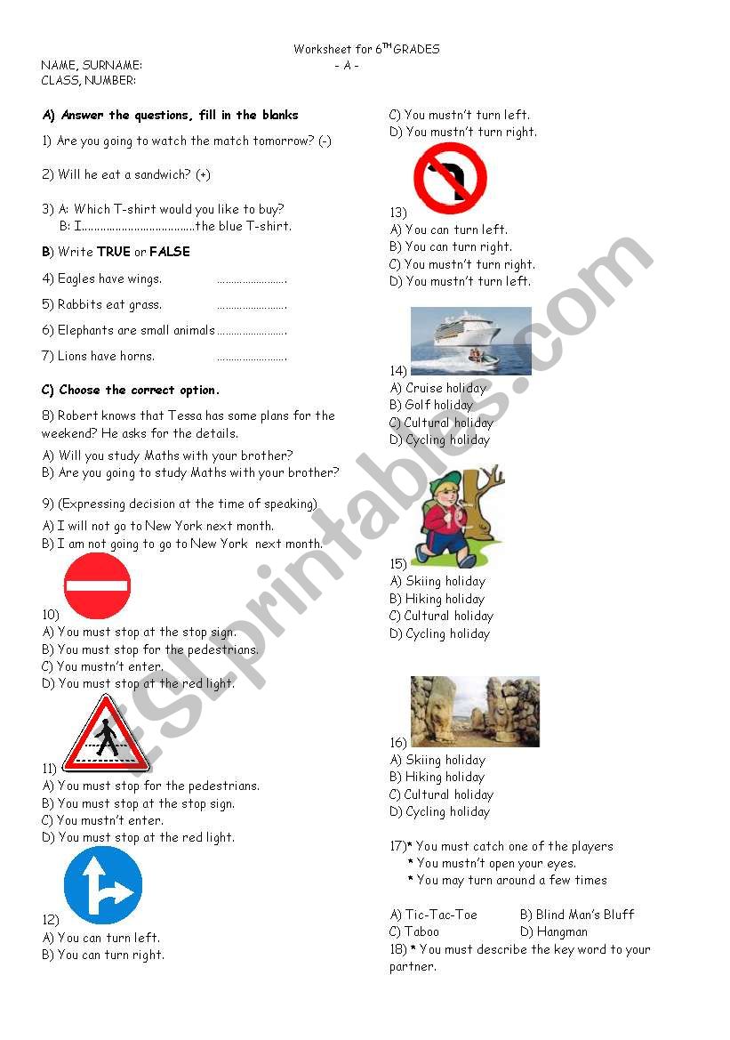 worksheet worksheet