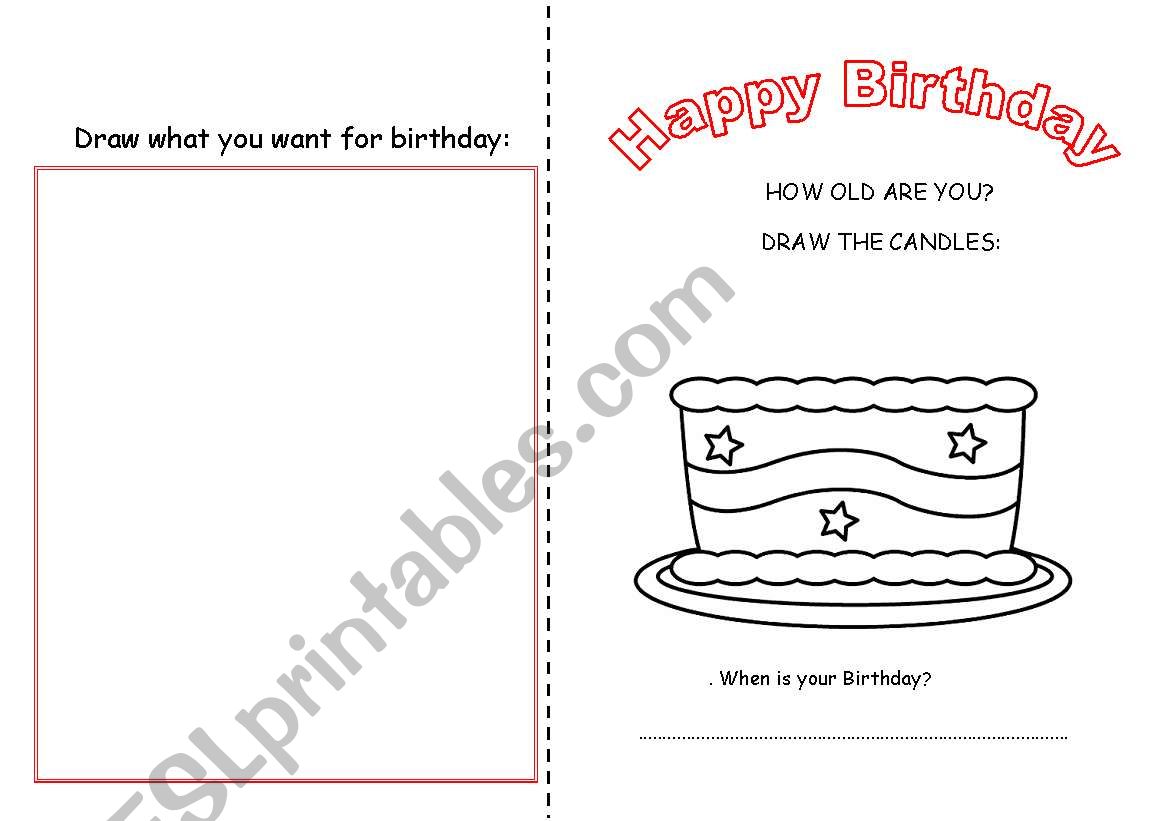 Birthday worksheet