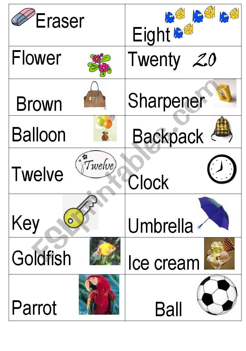 VOCABULARY worksheet