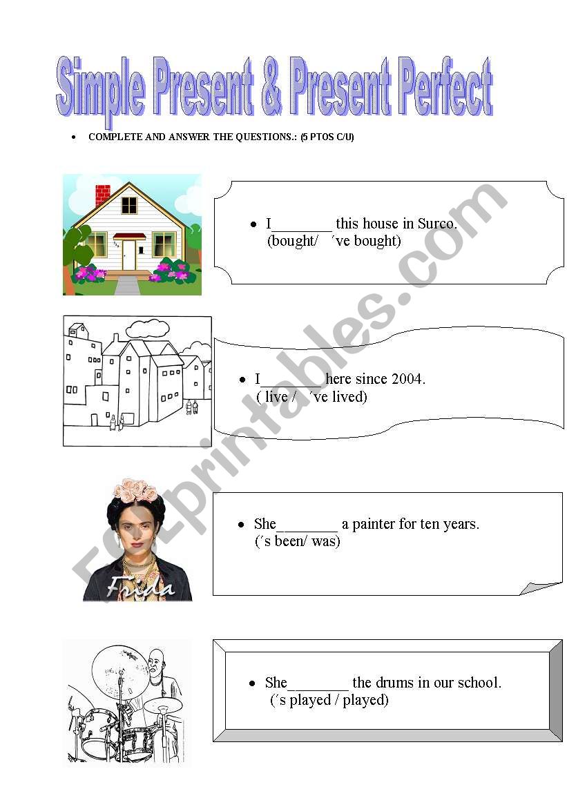 Simple present &Present Perfect