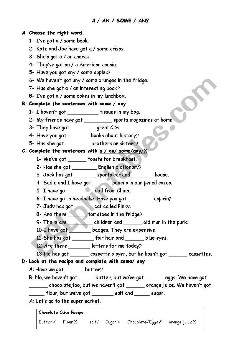 a-an-some-any worksheet