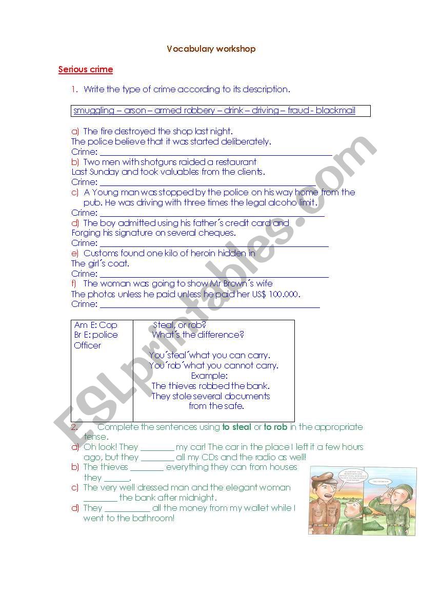 Vocabulary workshop worksheet