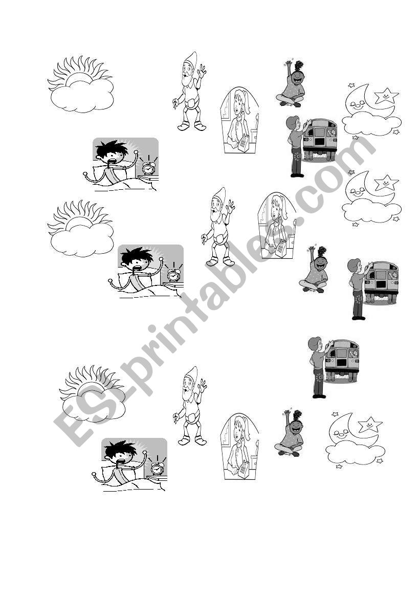 PICTURES TO CUT,PASTE AND WRITE THE CORRECT GREETING