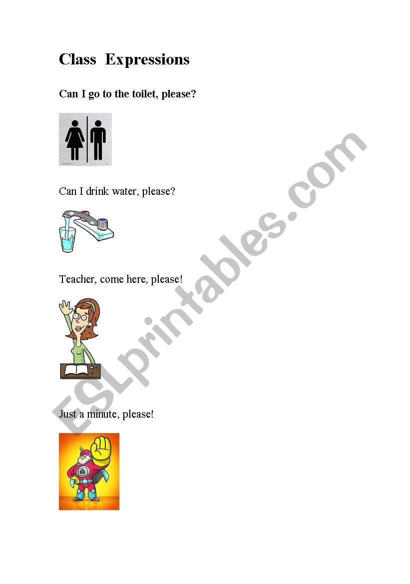 class expressions worksheet