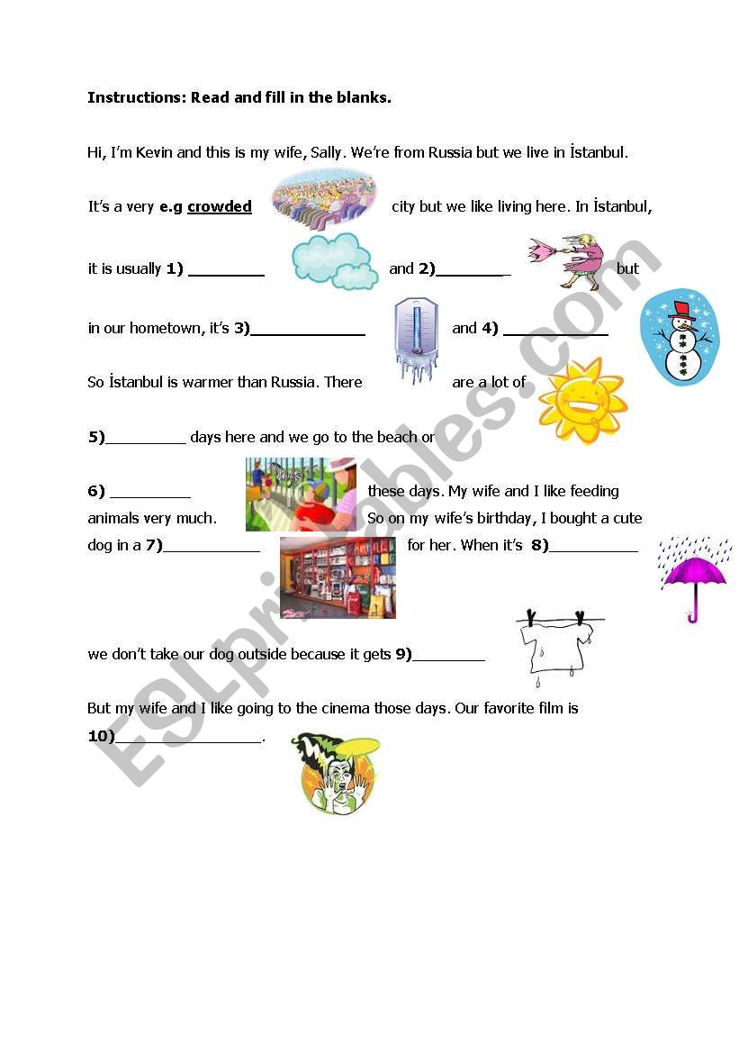 weather worksheet