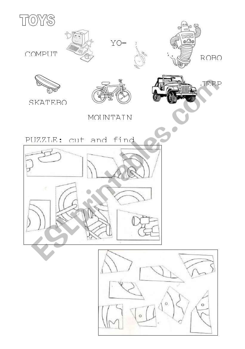 toys worksheet