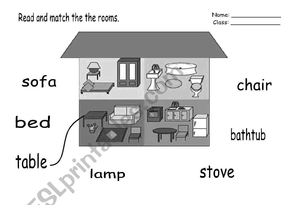 read and match worksheet