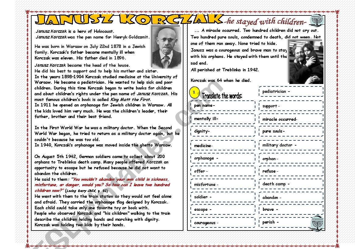 A hero and the Holocaust : the story of Janusz Korczak and his children