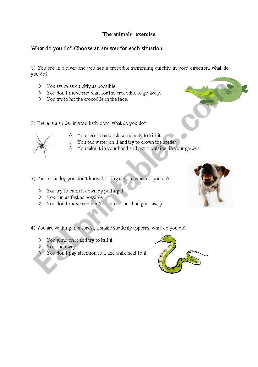what do you do? worksheet