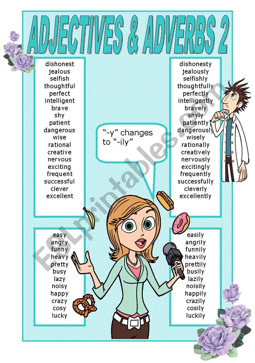 ADJECTIVES AND ADVERBS POSTER 2