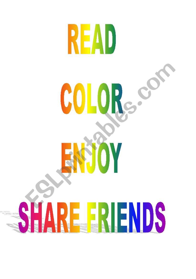 color share friends worksheet