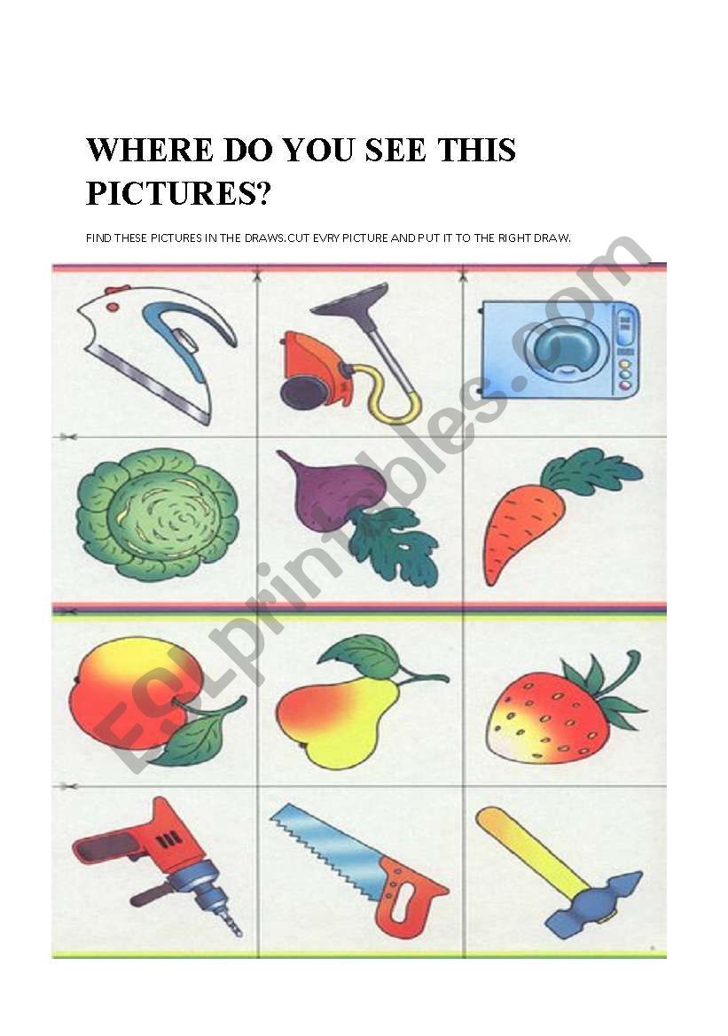 Find the pictures worksheet