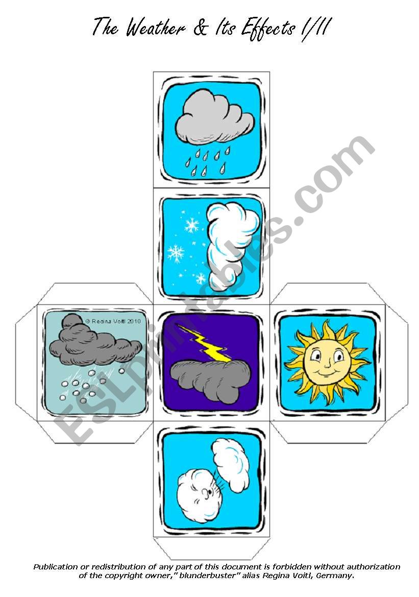 The Weather Cube worksheet