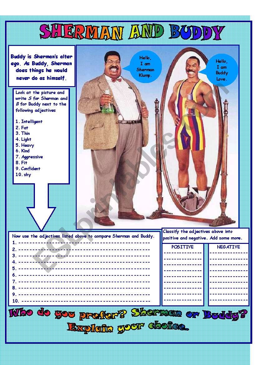 SHERMAN AND BUDDY worksheet