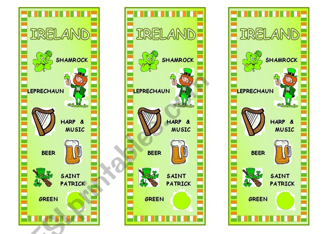 Countries Bookmark 3 â€“ Ireland