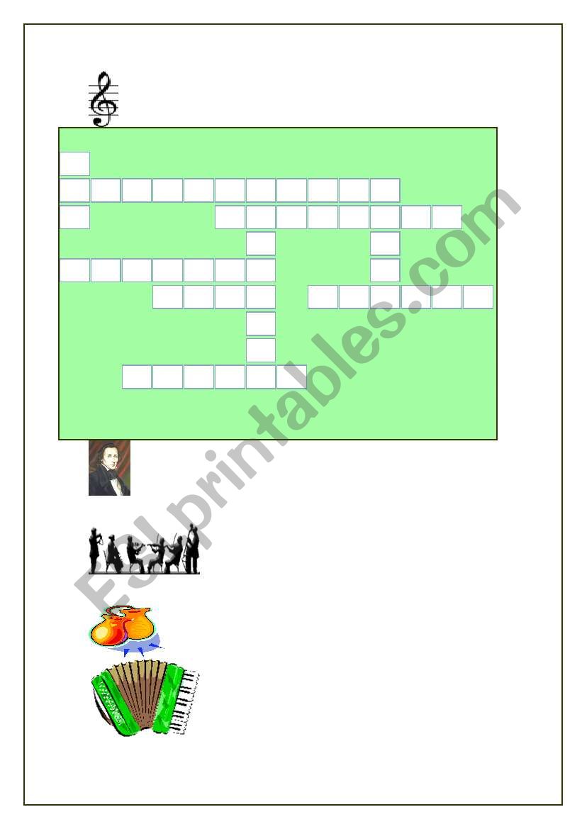 Instruments worksheet