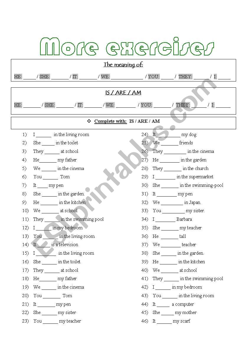  revision adults worksheet