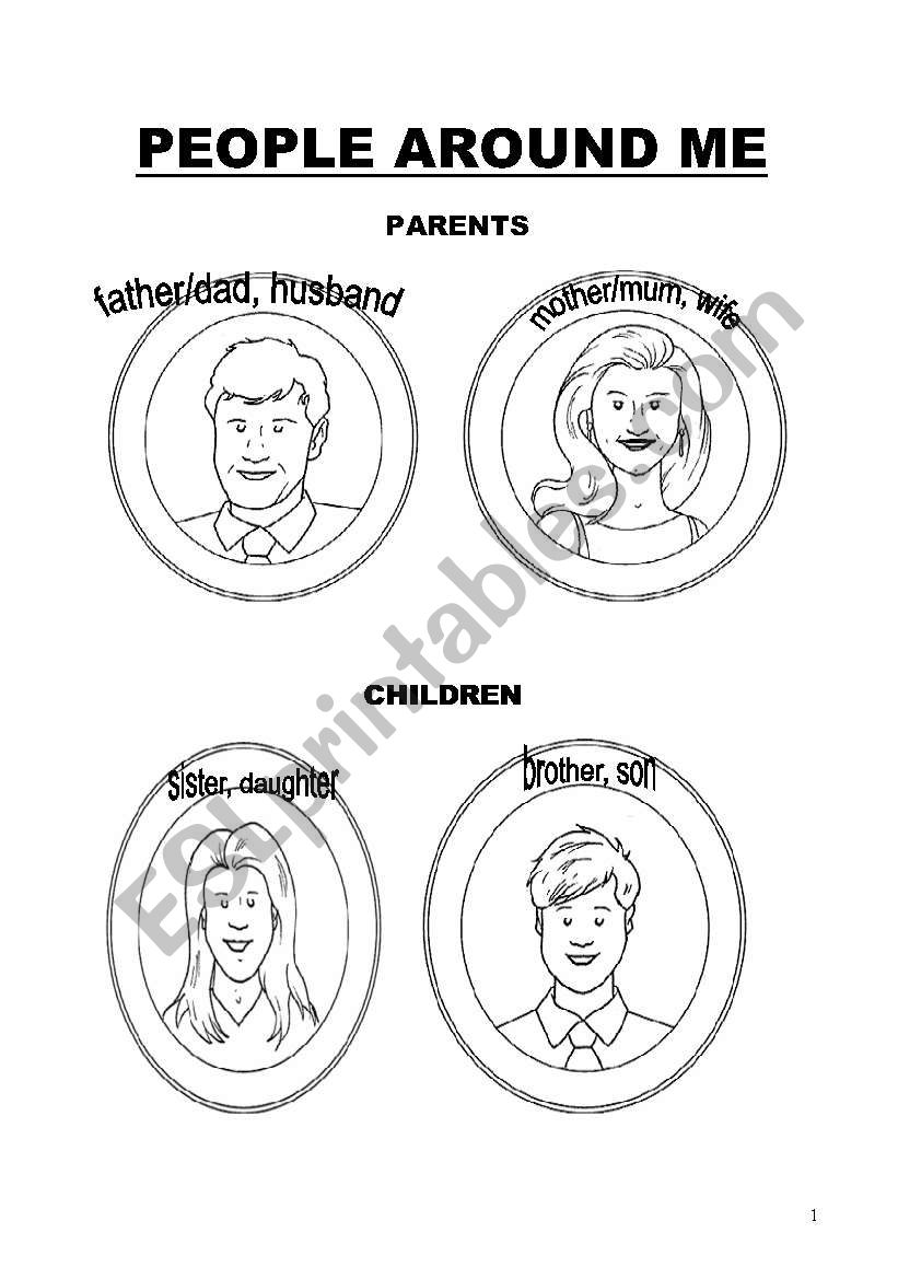 my family worksheet