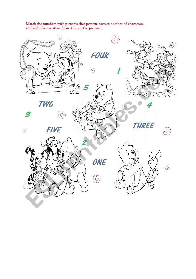 Winnie the pooh worksheet