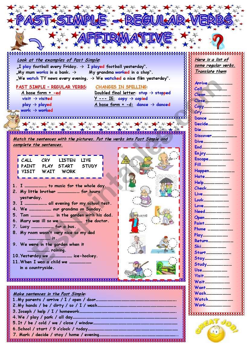 Past Simple (1/5) - Regular Verbs