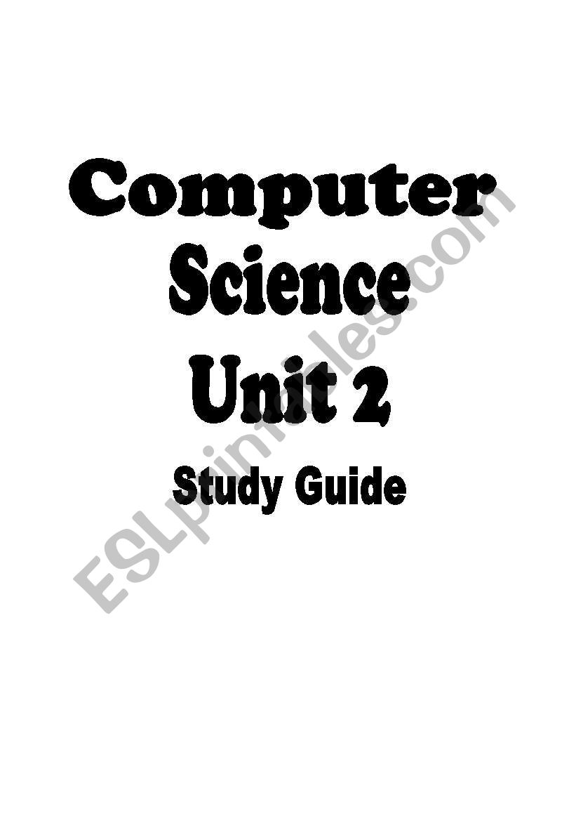 computer science study guide worksheet